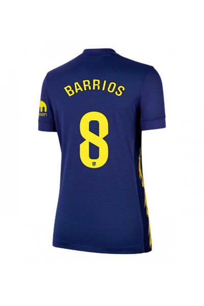 Atletico Madrid Pablo Barrios #8 Jalkapallovaatteet Naisten Vieraspaita 2025-26 Lyhythihainen Atletico Madrid Pablo Barrios #8 Jalkapallovaatteet Naisten Vieraspaita 2025-26 Lyhythihainen